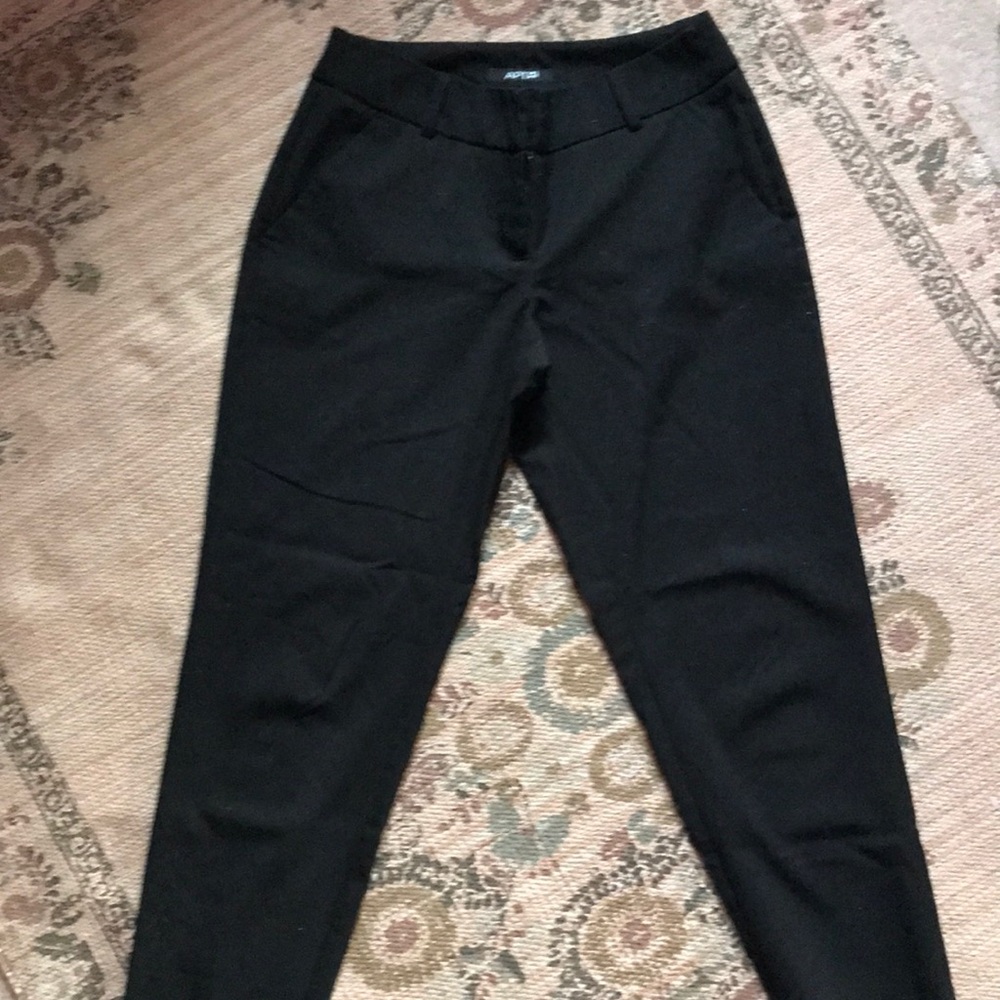 Black petite ankle dress pant